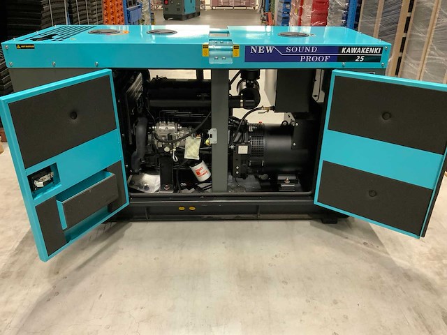 2023 kawakenki kk25-iii-sss silent diesel generator 25kva - afbeelding 10 van  13