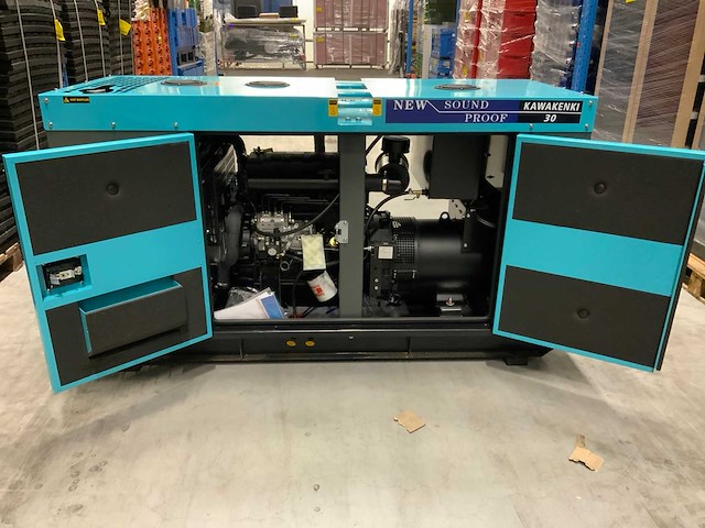 2023 kawakenki kk30-iii-sss silent diesel generator 30kva - afbeelding 14 van  14