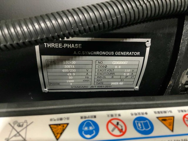 2023 kawakenki kk30-iii-sss silent diesel generator 30kva - afbeelding 11 van  15