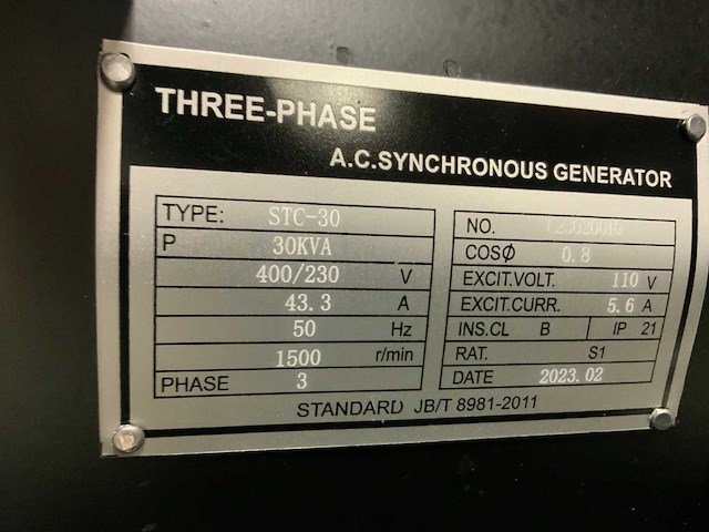 2023 kawakenki kk30-iii-sss silent diesel generator 30kva - afbeelding 7 van  17