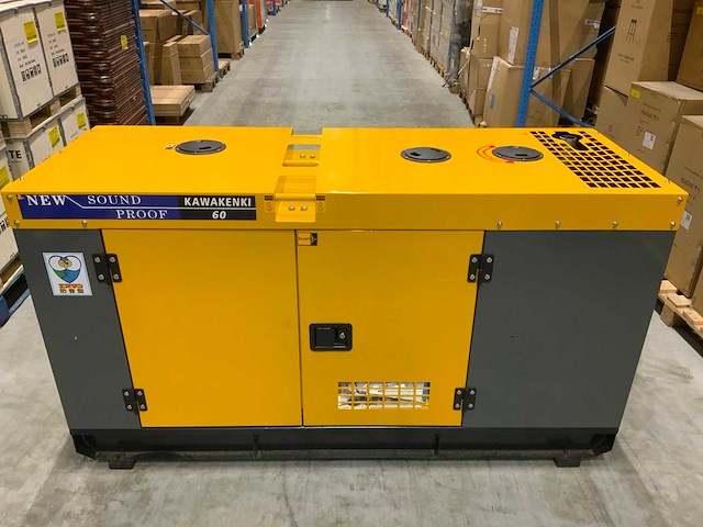 2023 kawakenki kk60-iii-sss silent diesel generator 60kva - afbeelding 5 van  16