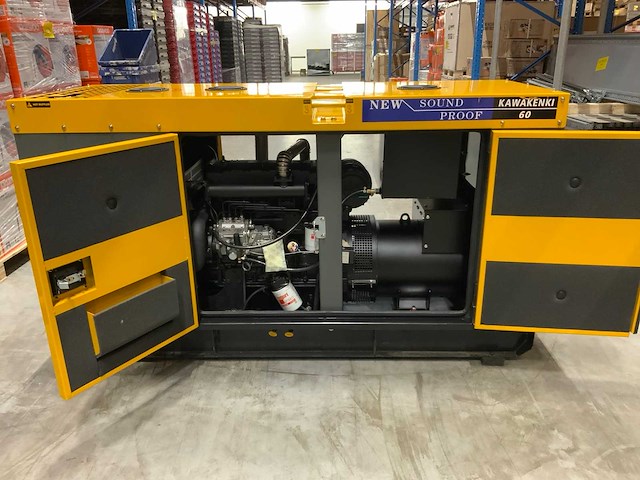 2023 kawakenki kk60-iii-sss silent diesel generator 60kva - afbeelding 10 van  16