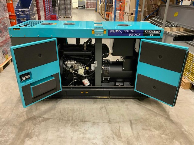 2023 kawakenki kk60-iii-sss silent diesel generator 60kva - afbeelding 10 van  13