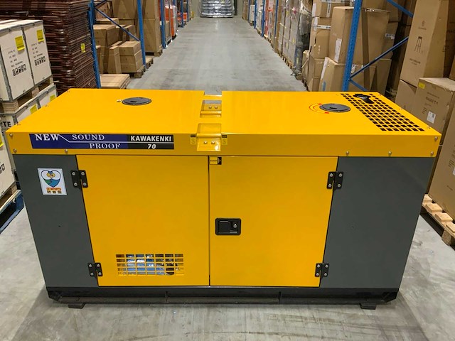 2023 kawakenki kk70-iii-sss silent diesel generator 70kva - afbeelding 12 van  17