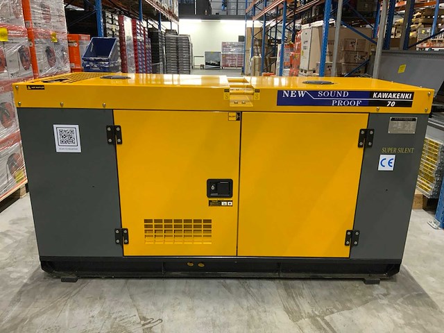 2023 kawakenki kk70-iii-sss silent diesel generator 70kva - afbeelding 12 van  13