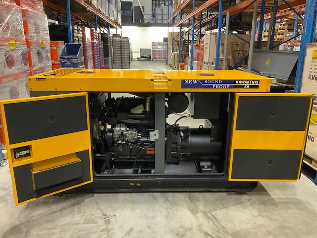2023 kawakenki kk70-iii-sss silent diesel generator 70kva - afbeelding 2 van  18