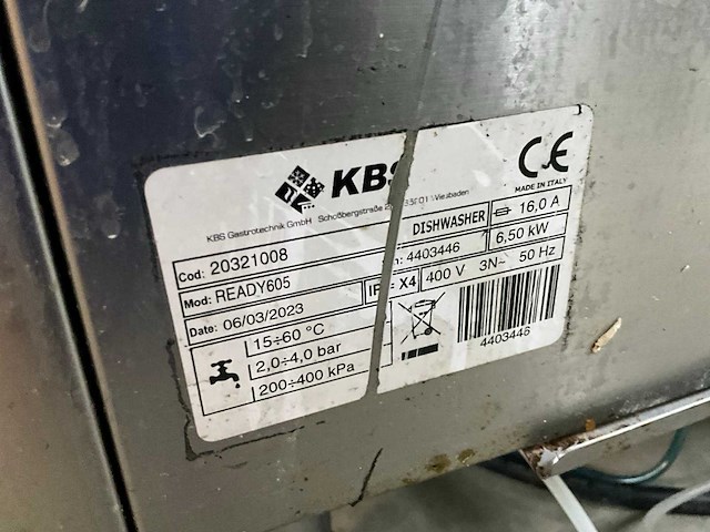 2023 kbs ready 605 korvenvaatwasmachine - afbeelding 7 van  7