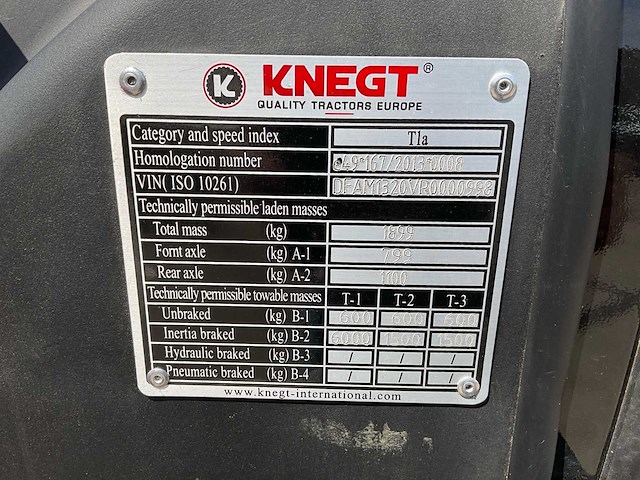 2023 knegt 304gt compacttractor (demo) - afbeelding 21 van  28