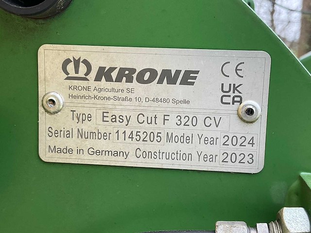 2023 krone easycut f320 cv + b 1000 cv triple maaier - afbeelding 17 van  25