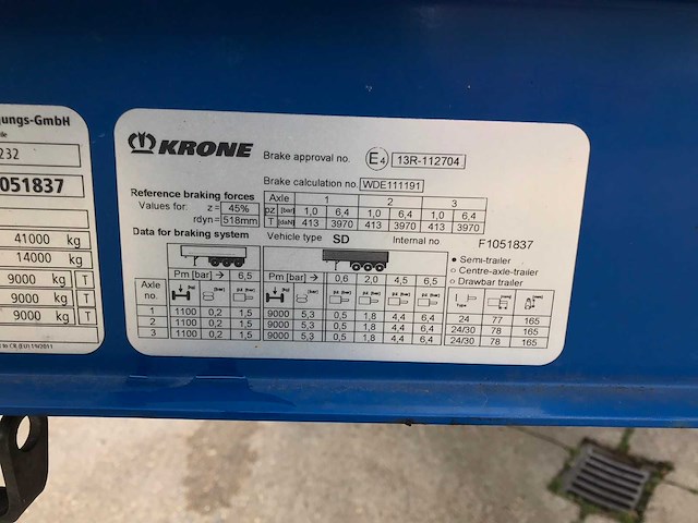 2023 krone sd oplegger - afbeelding 13 van  29
