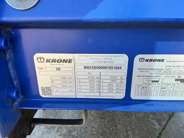 2023 krone sd oplegger - afbeelding 16 van  34