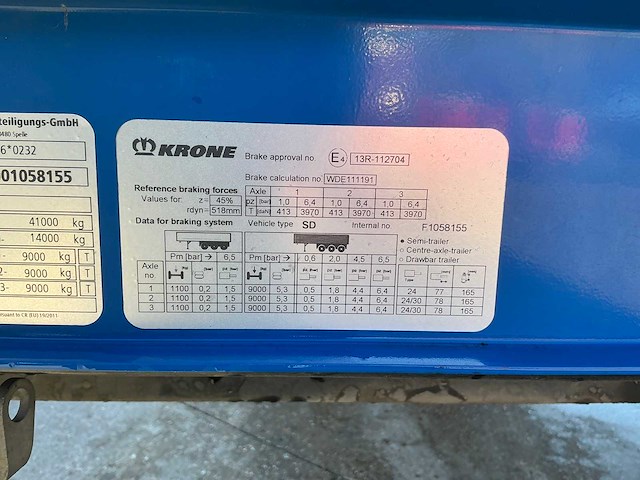 2023 krone sd oplegger - afbeelding 15 van  32