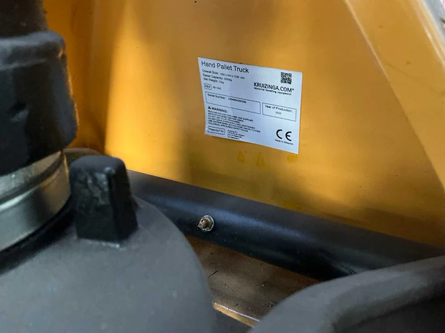 2023 kruizinga 99-1542 hand hydraulische palletwagen - afbeelding 7 van  7