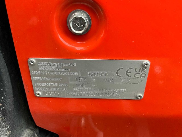 2023 kubota kx016-4 minigraver 137 uur - afbeelding 25 van  32