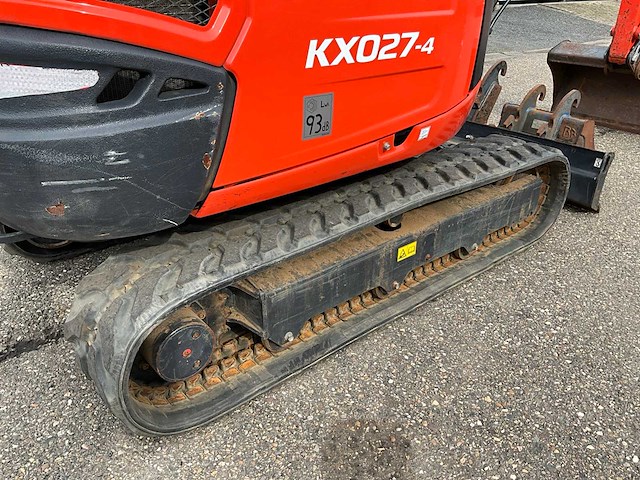 2023 kubota kx027-4 minigraafmachine - afbeelding 3 van  37