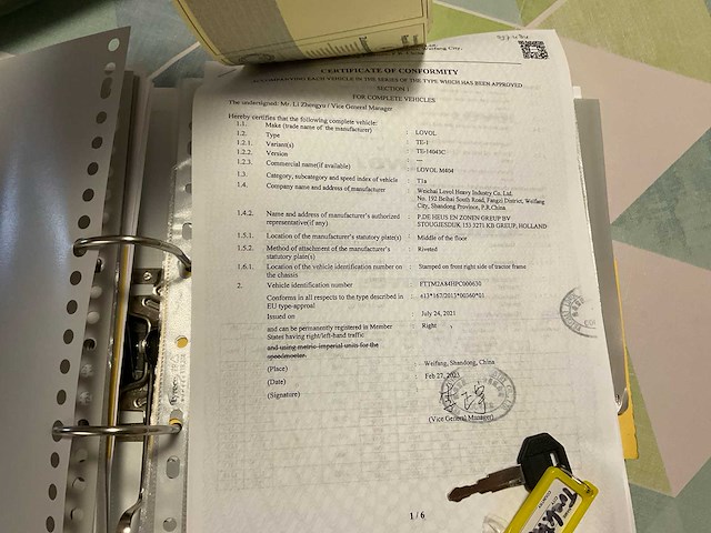 2023 lovol m404 compacttractor - afbeelding 36 van  43