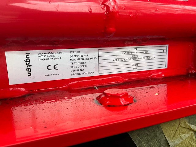 2023 lugstein bobcat 224 minigraafmachine frame - afbeelding 6 van  6