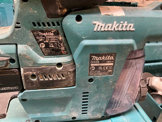 2023 makita dhr242 combihamer met stofafzuiging - afbeelding 3 van  3