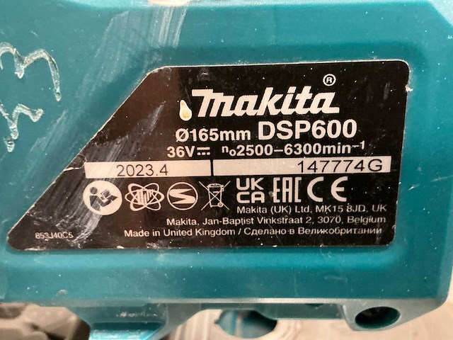 2023 makita dsp600 cirkelzaagmachine - afbeelding 6 van  8