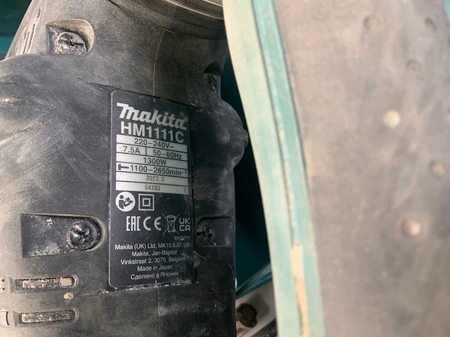 2023 makita hm1111c sloophamer - afbeelding 4 van  4