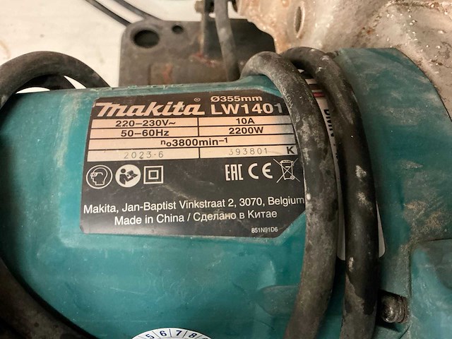 2023 makita lw1401 doorslijpmachine - afbeelding 4 van  4