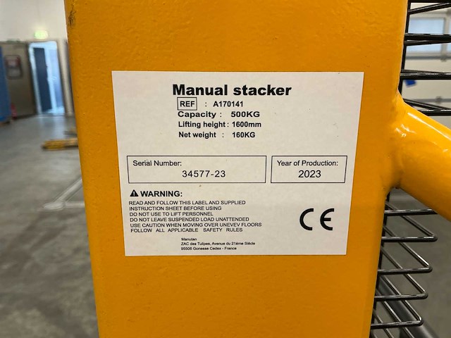 2023 manutan a170141 handstacker - afbeelding 4 van  12