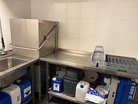 2023 maxima hq 2000 ultra korvenvaatwasmachine met rvs aan- en afvoertafel en rvs afzuigkap en waterontharder - afbeelding 12 van  12