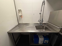 2023 maxima hq 2000 ultra korvenvaatwasmachine met rvs aan- en afvoertafel en rvs afzuigkap en waterontharder - afbeelding 3 van  12