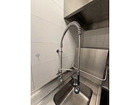 2023 maxima hq 2000 ultra korvenvaatwasmachine met rvs aan- en afvoertafel en rvs afzuigkap en waterontharder - afbeelding 4 van  12