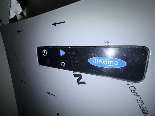 2023 maxima hq 2000 ultra korvenvaatwasmachine met rvs aan- en afvoertafel en rvs afzuigkap en waterontharder - afbeelding 6 van  12
