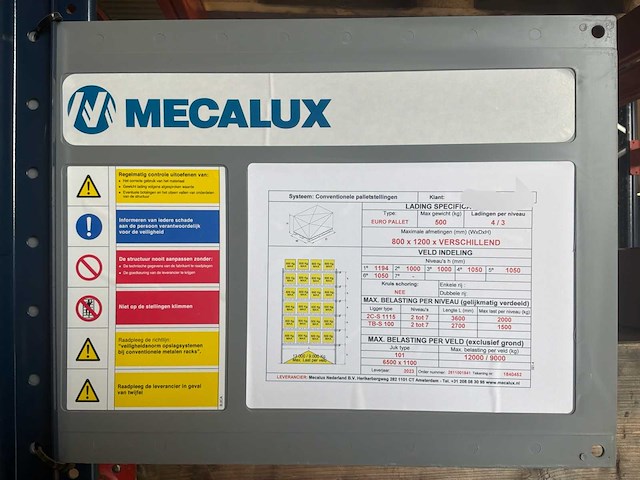 2023 mecalux palletstelling - afbeelding 12 van  15
