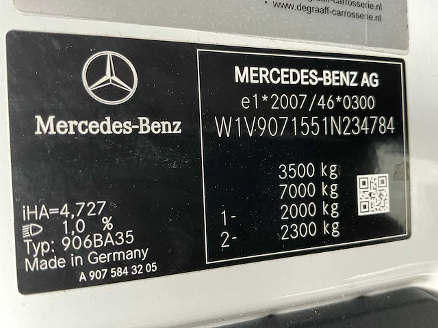 2023 mercedes-benz sprinter 315 1.9 cdi l3 dc - afbeelding 28 van  32