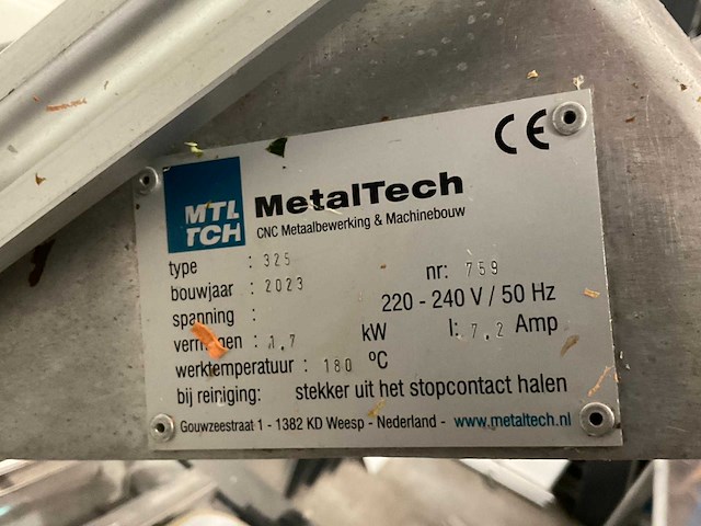 2023 metalpack 325 traysealer - afbeelding 7 van  7