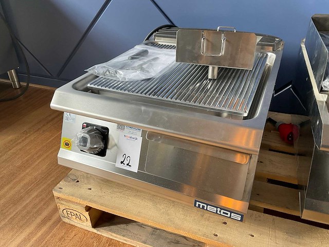 2023 metos d73/10tsftecr elektrische grillplaat - afbeelding 1 van  7