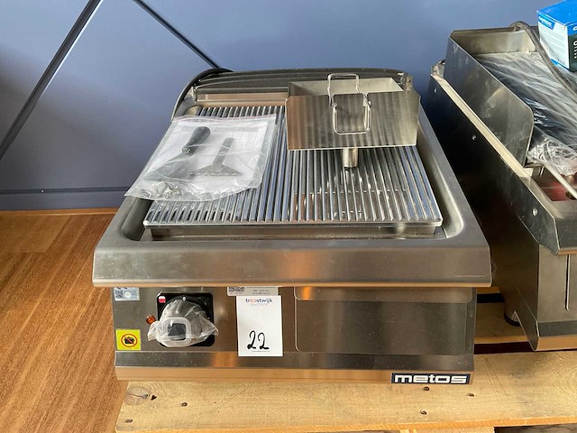 2023 metos d73/10tsftecr elektrische grillplaat - afbeelding 2 van  7
