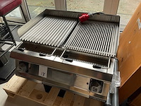 2023 metos d74/10tsgem dubbele elektrische lavasteen-/steencontactgrill