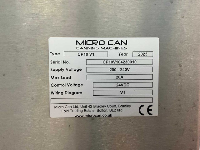2023 micro can cp10 v1 blik vul- en sluitmachine (canning machine) - afbeelding 11 van  20
