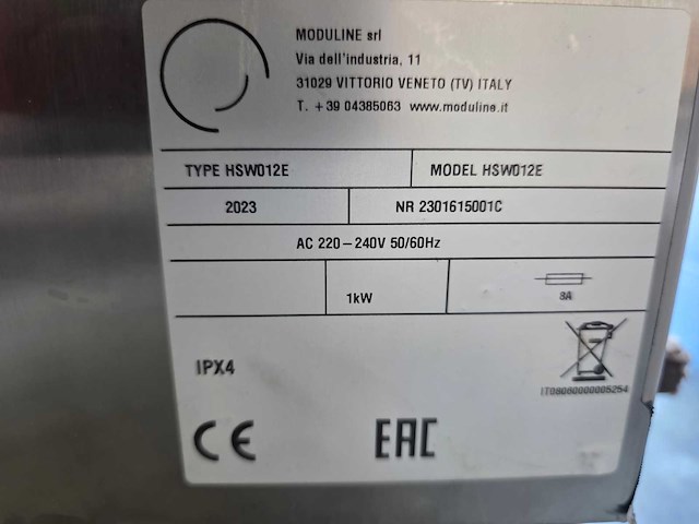 2023 moduline - hsw012e - warmhoudlade 2 x 1/1gn moduline - afbeelding 6 van  6