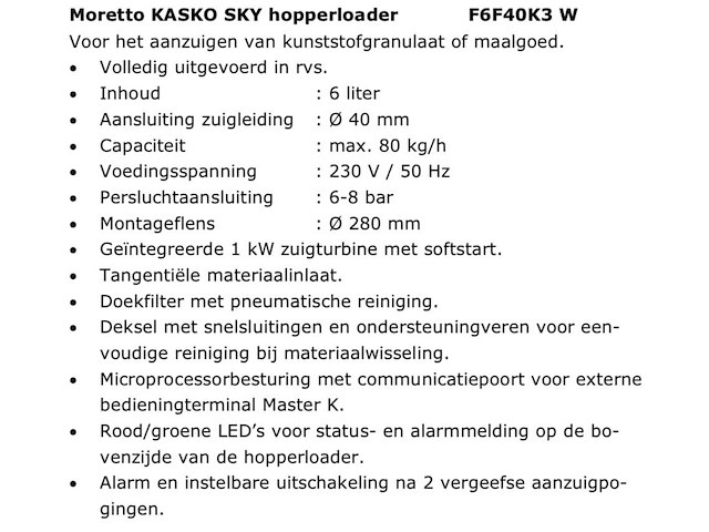 2023 moretto xd16a comb dryer droger - afbeelding 14 van  20