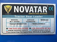 2023 novatar kt-2000 plus achterlader - afbeelding 8 van  8