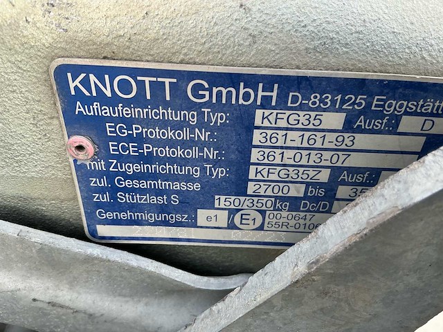 2023 nugent t3718h elektr. kipper aanhangwagen - afbeelding 15 van  22