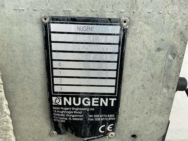 2023 nugent t3718h elektr. kipper aanhangwagen - afbeelding 16 van  22