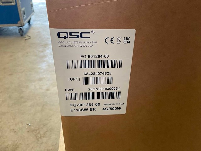 2023 qsc e118 sw passive subwoofer, 18” - afbeelding 2 van  2