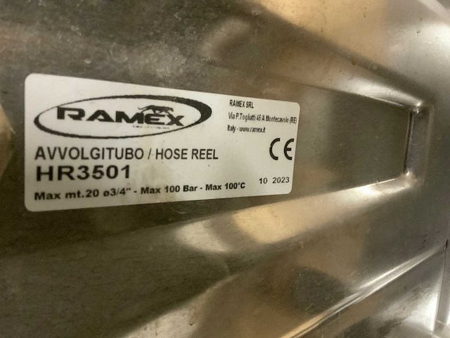 2023 ramex hr3501 rvs waterslanghaspel (2x) - afbeelding 3 van  3