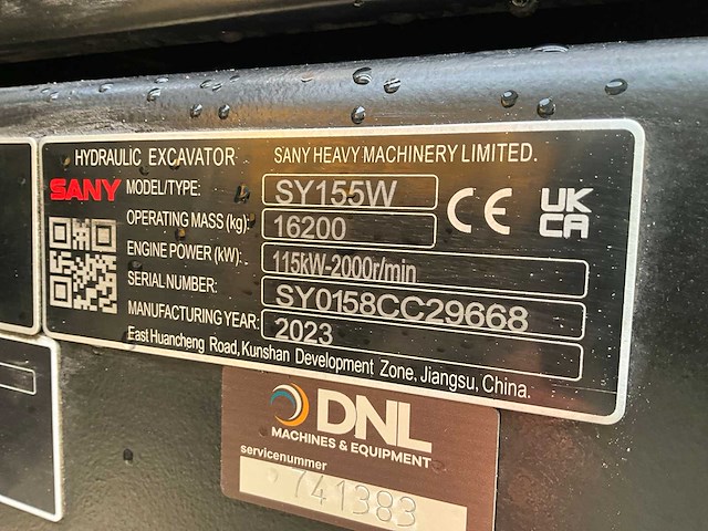 2023 sany sy155w mobiele graafmachine - afbeelding 26 van  36
