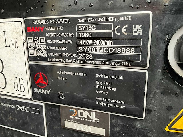 2023 sany sy18c minigraafmachine - afbeelding 16 van  23