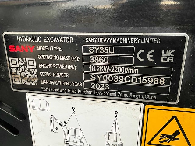 2023 sany sy35u minigraafmachine - afbeelding 17 van  24