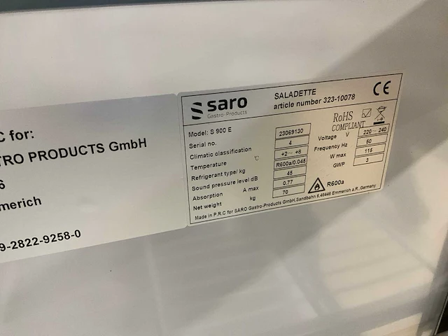 2023 saro s 900 e saladette - afbeelding 6 van  6