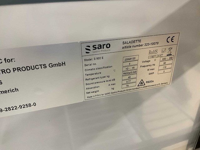 2023 saro s 900 e saladette - afbeelding 7 van  7