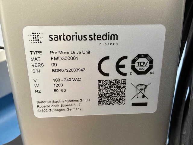 2023 sartorius palletank + pro mixer drive unit mobiel mengsysteem - afbeelding 2 van  11